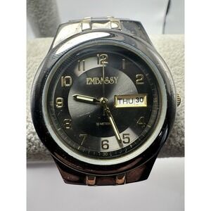 Embassy Waltham WAM008 Mens Watch New Battery 37MM 7" Stretch Band B74